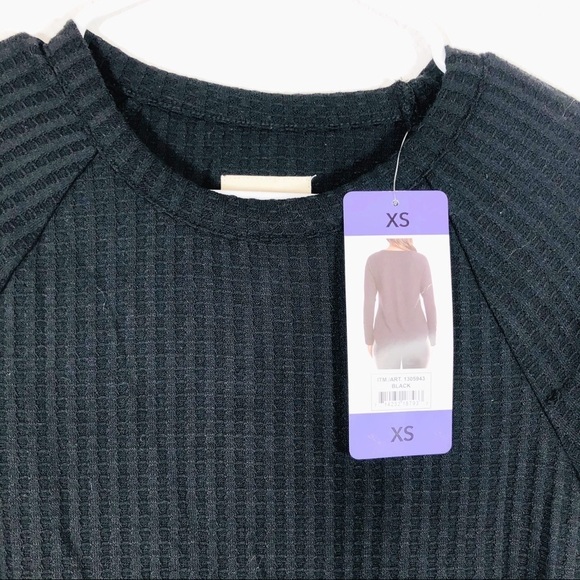 🔥MOVING SALE🔥 Chaser waffle knife black ribbed tee NWT - Picture 7 of 8